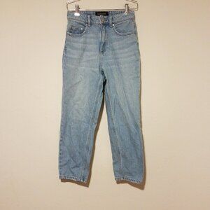 Decjuba Denim Jeans Women's 8 Blue Full Length Mom High Rise Cotton 23507PWDE